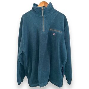 Green GANT USA Quarter-Zip Sweatshirt Size XL